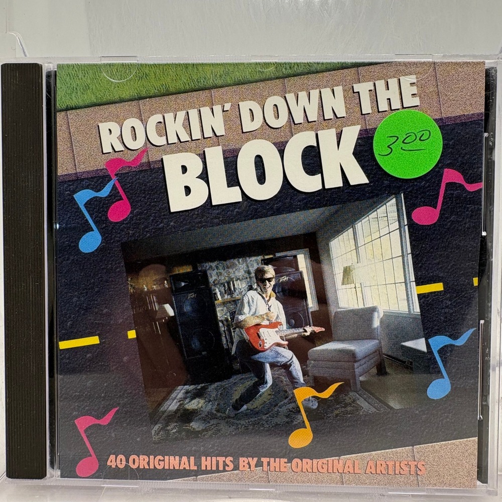 Rockin Down The Block CD 40 Original Hits 1987 Silver Eagle Records CDL-9728